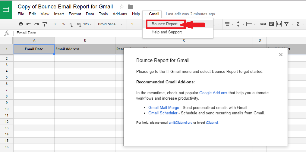 gmail email bounce handler